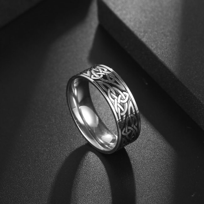 Wholesale Stainless Steel Celtic Knot Stainless Steel Band Ring