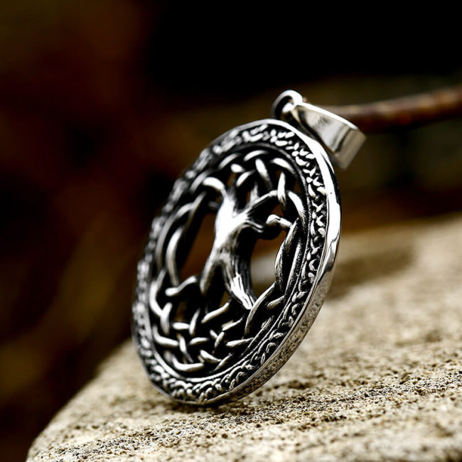 Wholesale Stainless Steel Viking Tree of Life Pendant