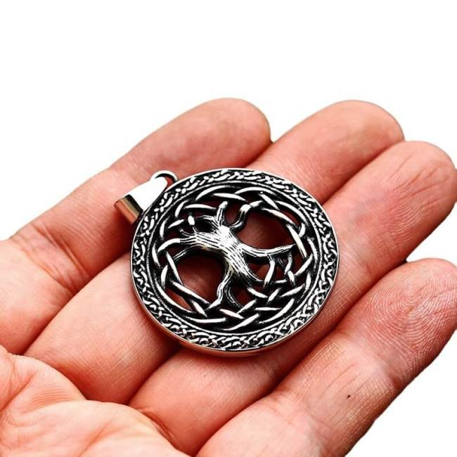 Wholesale Stainless Steel Viking Tree of Life Pendant