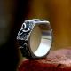 Wholesale Stainless Steel Hexagon Raw Rock Celtic Knot Ring