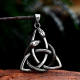 Wholesale Vintage Stainless Steel Celtic Serpent  Knot Pendant
