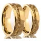 Wholesale Tungsten Carbide Rings with Gold Foil Inlays