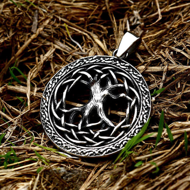 Wholesale Stainless Steel Viking Tree of Life Pendant