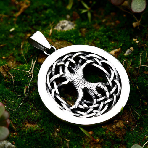 Wholesale Stainless Steel Viking Tree of Life Pendant