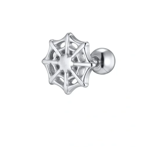Wholesale Stainless Steel Spider Web Stud Earrings