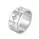 Wholesale Stainless Steel North Star CZ Band Ring