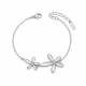Wholesale Stainless Steel Dainty Floral Bracelet