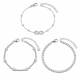 Wholesale Stainless Steel CZ Infinity Tennis Bracelet Set