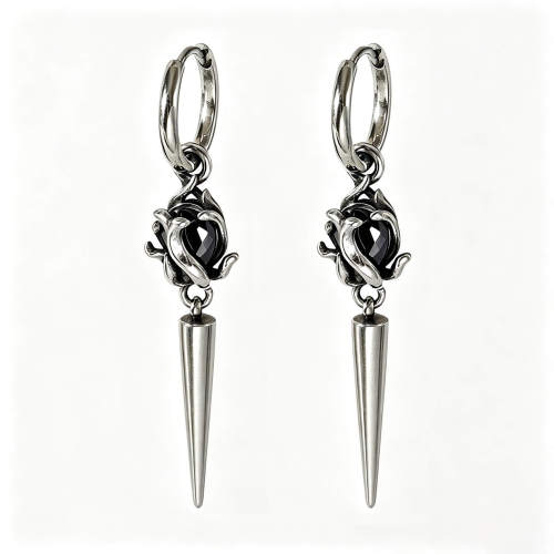 Wholesale Stainless Steel Gothic Spike Earrings