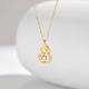Wholesale Stainless Steel Hulu Gourd CZ Necklace