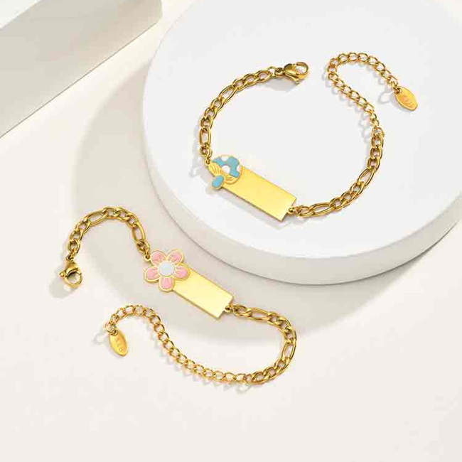 Wholesale Waterproof Kids Personalized Nameplate Bracelet