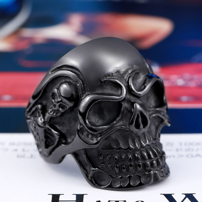 Wholesale Stainless Steel Skeleton Skull Ring