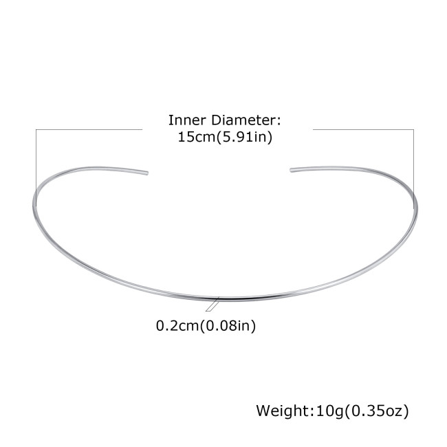 Wholesale Stainless Steel Open Choker Necklace