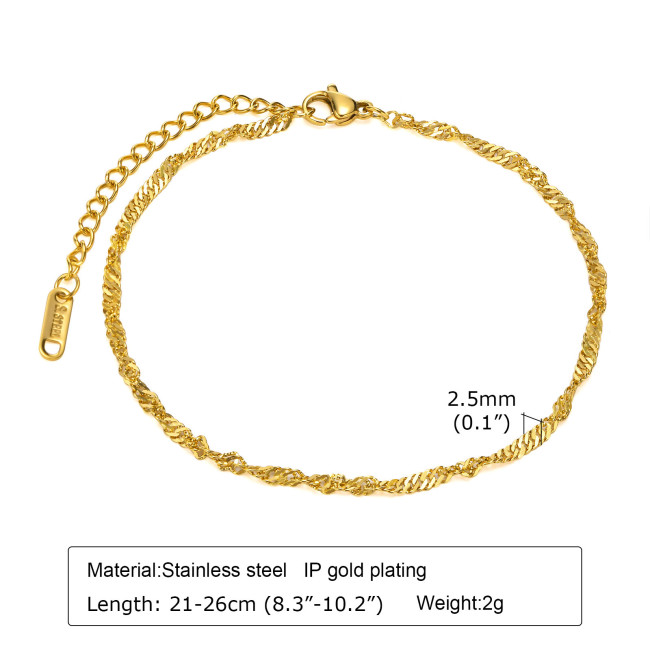 Wholesale Stainless Steel Charming Bracelets and Anklets