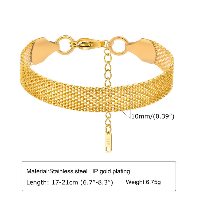 Wholesale Stainless Steel Women's Mesh Bracelet