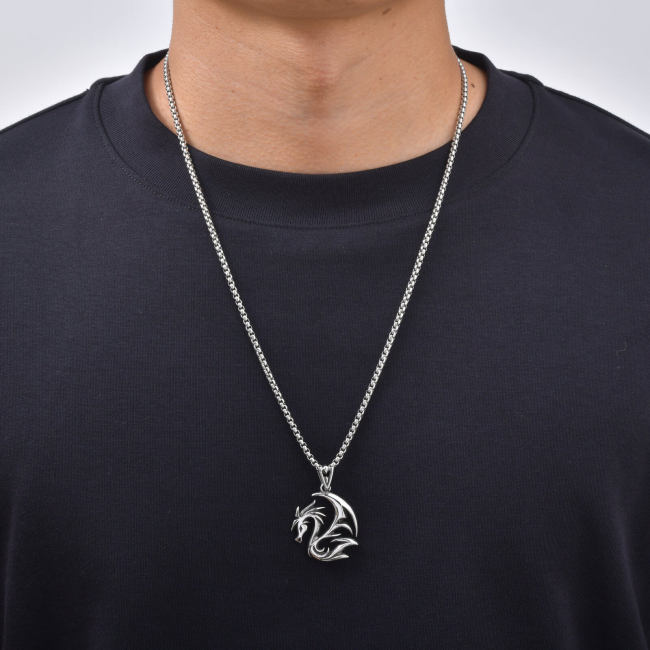 Wholesale Stainless Steel Tribal Dragon Pendant