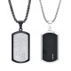 Wholesale Stainless Steel Hammered Dog Tag Pendant with CZ