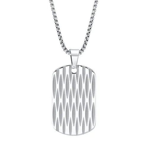 Wholesale Stainless Steel Textured Dog tag Pendant