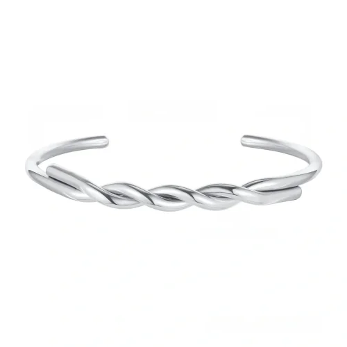 Wholesale Stainless Steel Twist Open Bangle