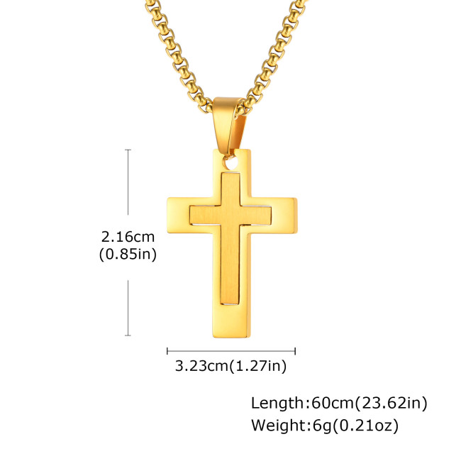 Wholesale Stainless Steel Men's Cross Pendant
