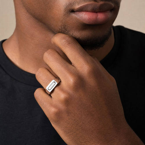 Wholesale Men's Stainless Steel Rotating Spinner Ring