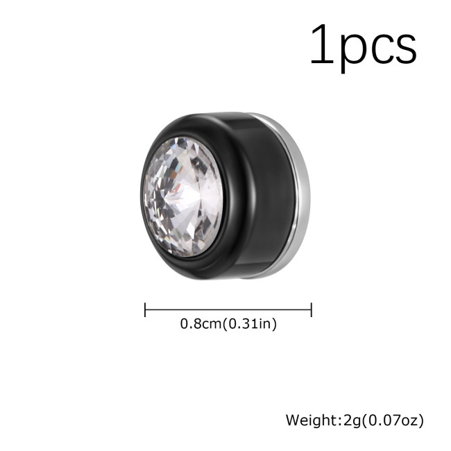 Wholesale Stainless Steel Magnetic Crystal Ear Clip
