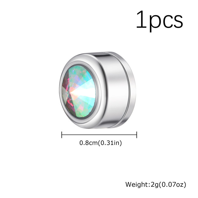 Wholesale Stainless Steel Magnetic Crystal Ear Clip