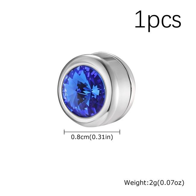 Wholesale Stainless Steel Magnetic Crystal Ear Clip