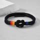 Wholesale Stainless Steel Nautical Sailor's Knot Braided Cord Bracelet