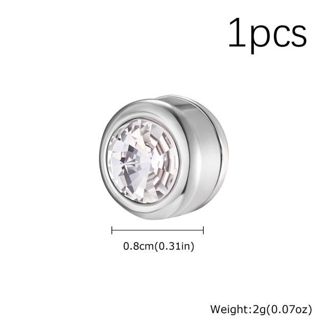 Wholesale Stainless Steel Magnetic Crystal Ear Clip