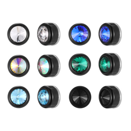 Wholesale Stainless Steel Magnetic Crystal Ear Clip