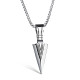 Wholesale Men's Stainless Steel Spearhead Arrowhead Pendant