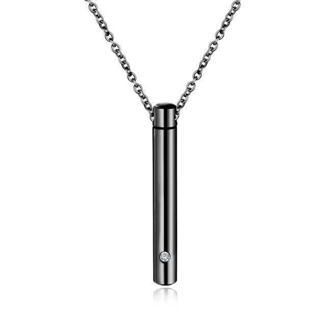 Wholesale Stainless Steel Cremation Urn Cylinder Necklace