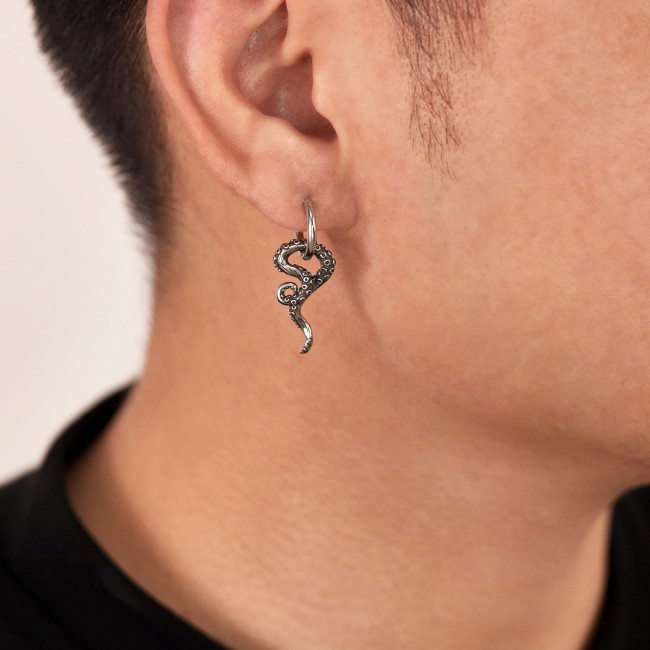 Wholesale Stainless Steel Vintage Octopus Tentacle Earrings