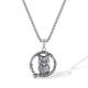 Wholesale Stainless Steel Vintage Owl on Branch Pendant
