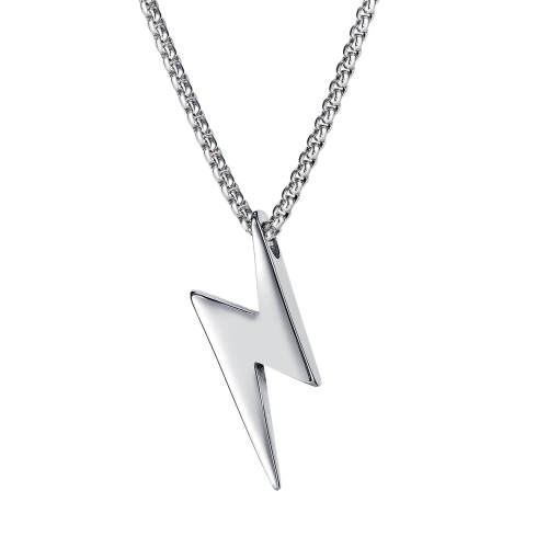 Wholesale Stainless Steel Lightning Bolt Pendant Necklace