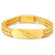 Wholesale Stainless Steel Feather ID Chain Bracelet