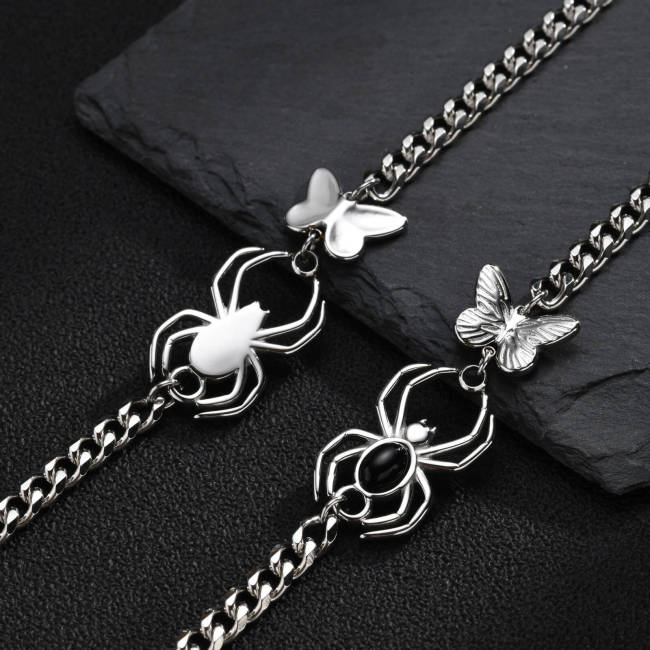 Wholesale Stainless Steel Spider Butterfly Bracelet