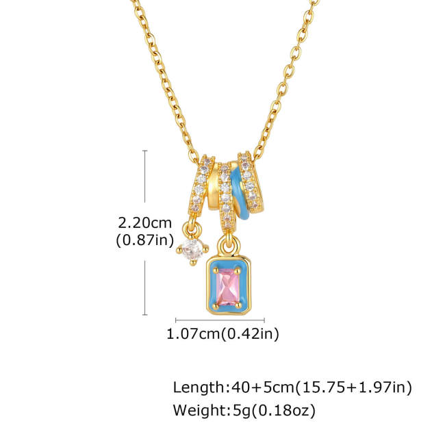 Wholesale Gold Stainless Steel Multi-Charm Necklaces