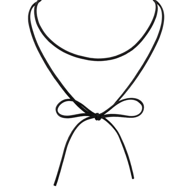 Wholesale Black Velvet Bow Tie Choker Necklace