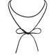 Wholesale Black Velvet Bow Tie Choker Necklace