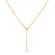 Wholesale Stainless Steel Teardrop CZ Y Necklace