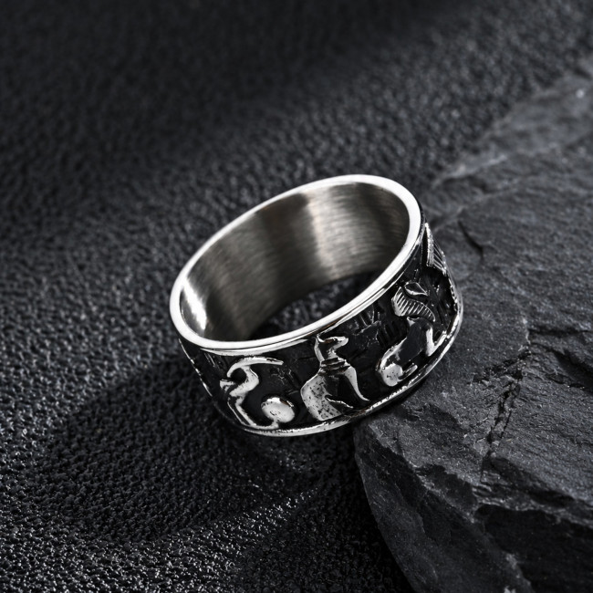 Wholesale Stainless Steel Egyptian Symbol Ring