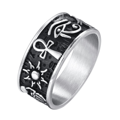 Wholesale Stainless Steel Egyptian Symbol Ring