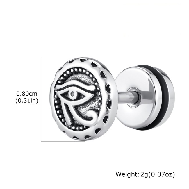 Wholesale Stainless Steel Eye of Horus Stud Earrings