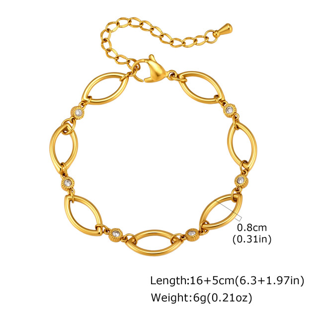 Wholesale Gold PVD Stainless Steel Bracelets – Four Styles