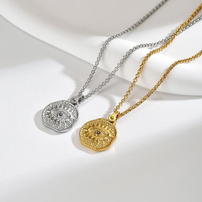 Wholesale Stainless Steel Eye Medallion Pendant