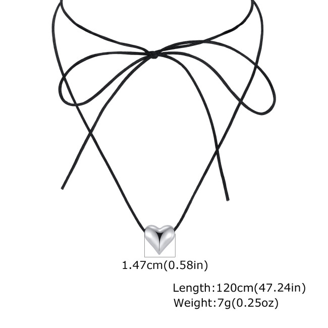 Wholesale Stainless Steel Heart, Flower and Teardrop Cord Necklaces