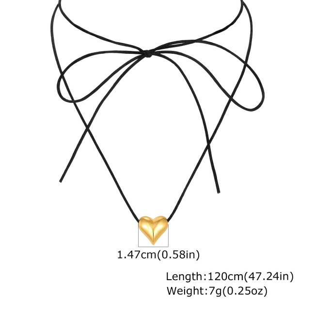 Wholesale Stainless Steel Heart, Flower and Teardrop Cord Necklaces