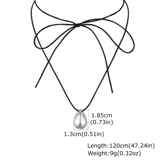 Wholesale Stainless Steel Heart, Flower and Teardrop Cord Necklaces